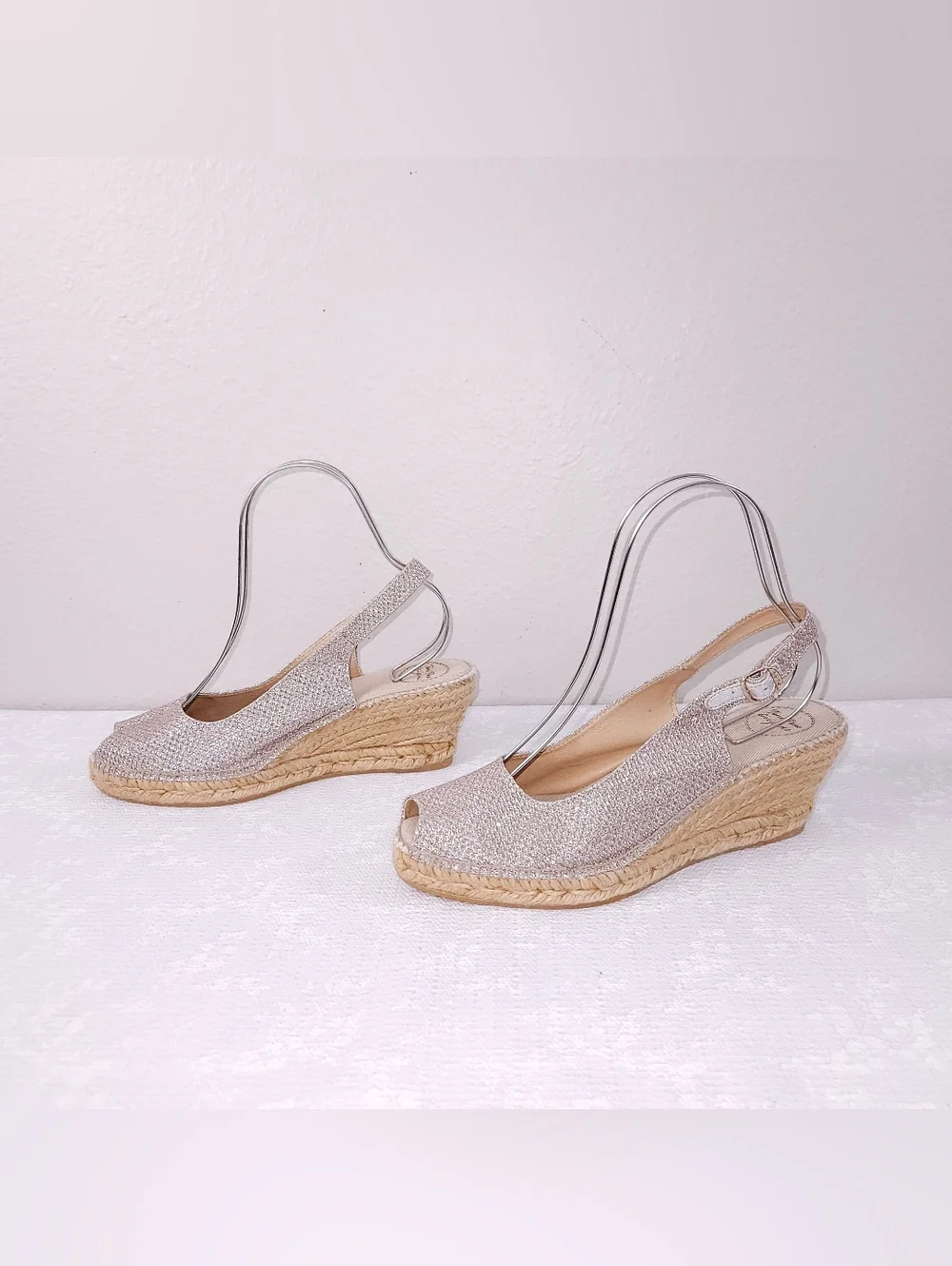 New! TONI PONS Carol Slingback Espadrille Wedge Peep-Toe Pumps US 11